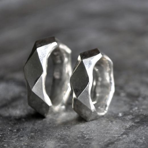 Eheringe / Partnerringe Hexagon Silber 999 