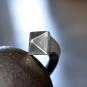 Männerarmband Oktaeder Silber 999-3